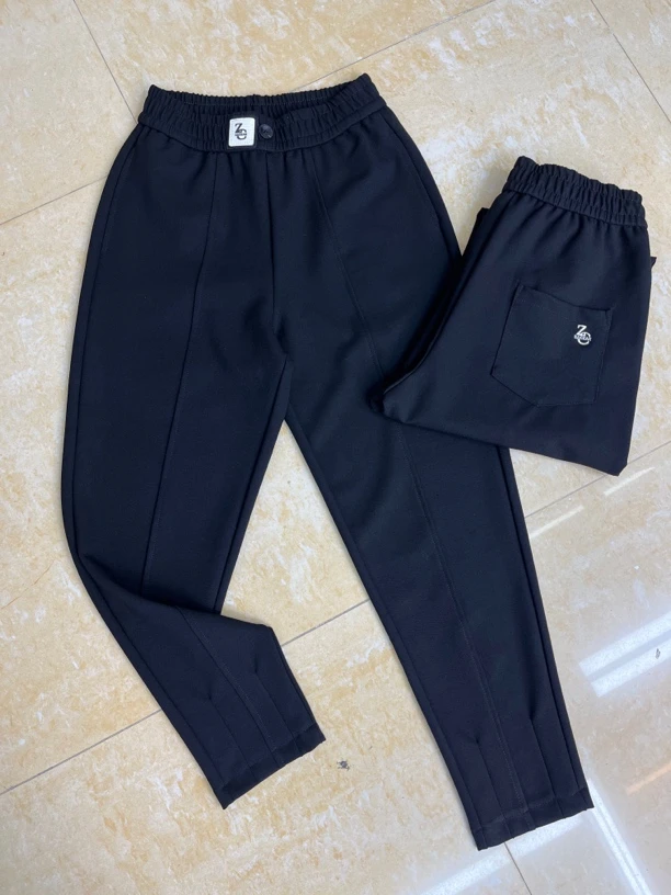 8128新款400克小米格显瘦百搭萝卜裤哈伦裤