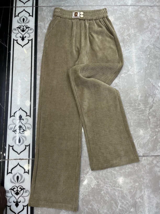 8002窄版阔腿裤秋冬加厚垂感直筒裤