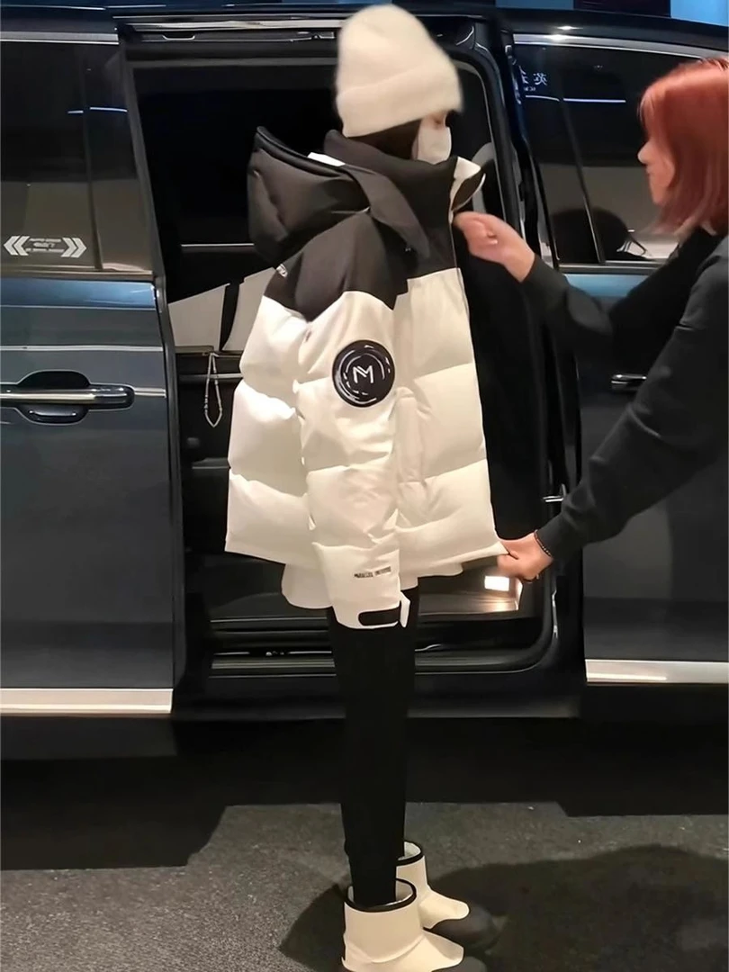 新款款羽绒服女2023冬季新款时尚韩系宽松加厚面包服休闲百搭款款