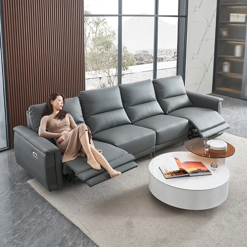 【宠粉福利】直播间现货清样电动真皮沙发 三天速发