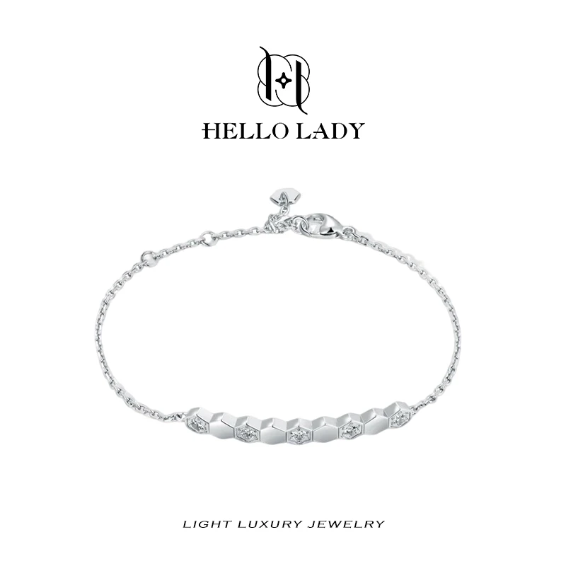 【V金版本】精工CNC 间钻蜂巢手链1169