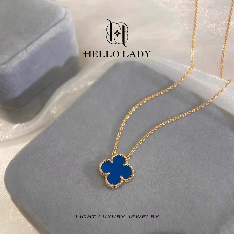 【高定版本】精工CNC 蓝单花项链1278