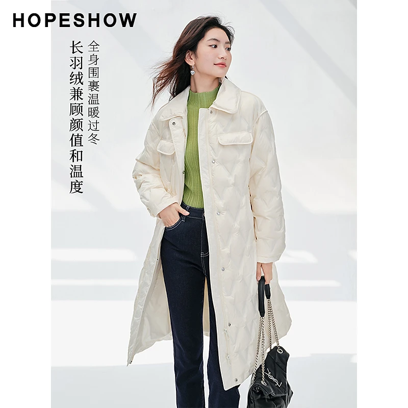 【籽言专属】红袖落肩单排扣翻领羽绒服90123340911