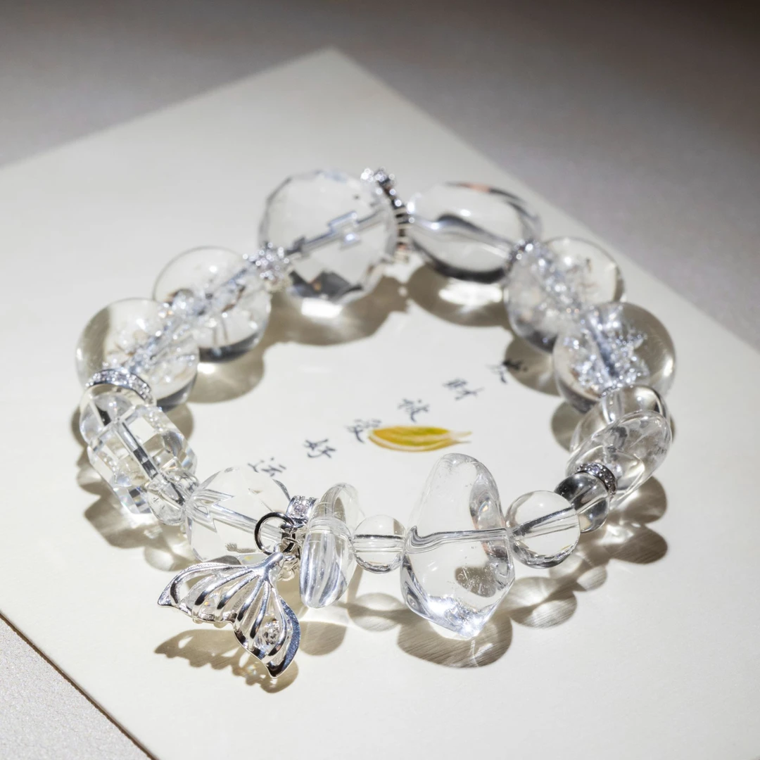 合金仿水晶手链 净化精灵手链