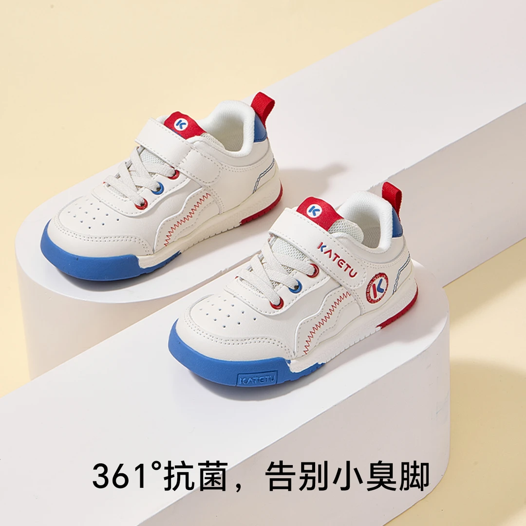 卡特兔皮面四季小白鞋2025新款春秋款软底休闲鞋透气板鞋-X4CG003