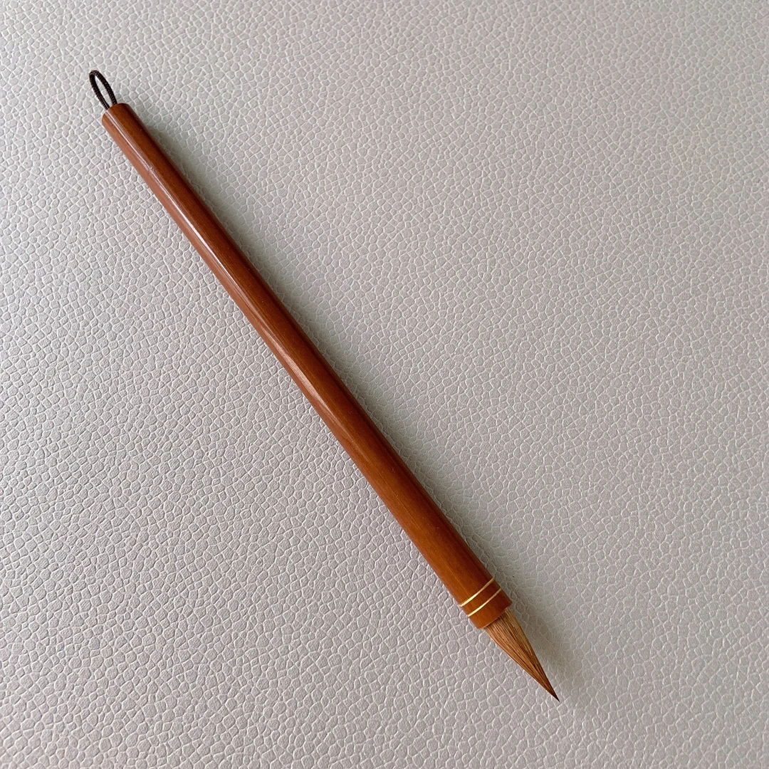 【狼尾】纯狼毫小楷毛笔出锋2.5口径0.8