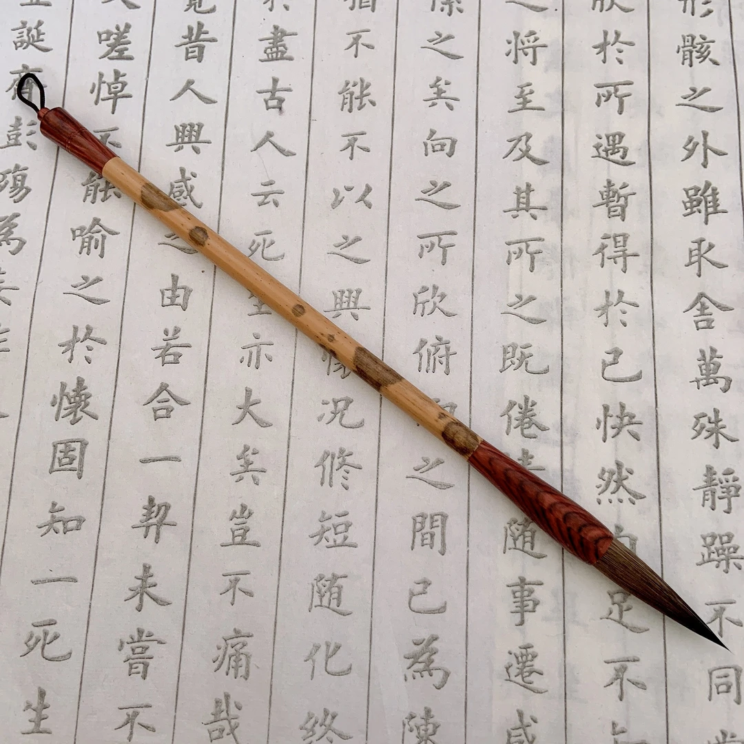 【灰鼠一品】牛耳毫毛笔金属笔杆书写行书楷书国画临帖