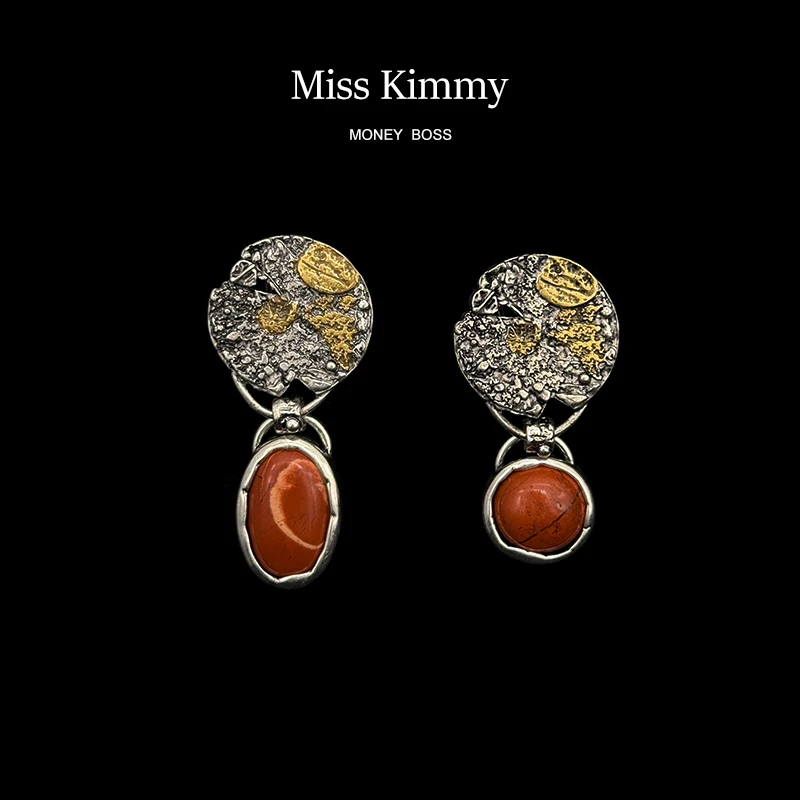 铜合金耳饰 MissKimmy[美拉德]复古轻奢设计感不对称耳饰