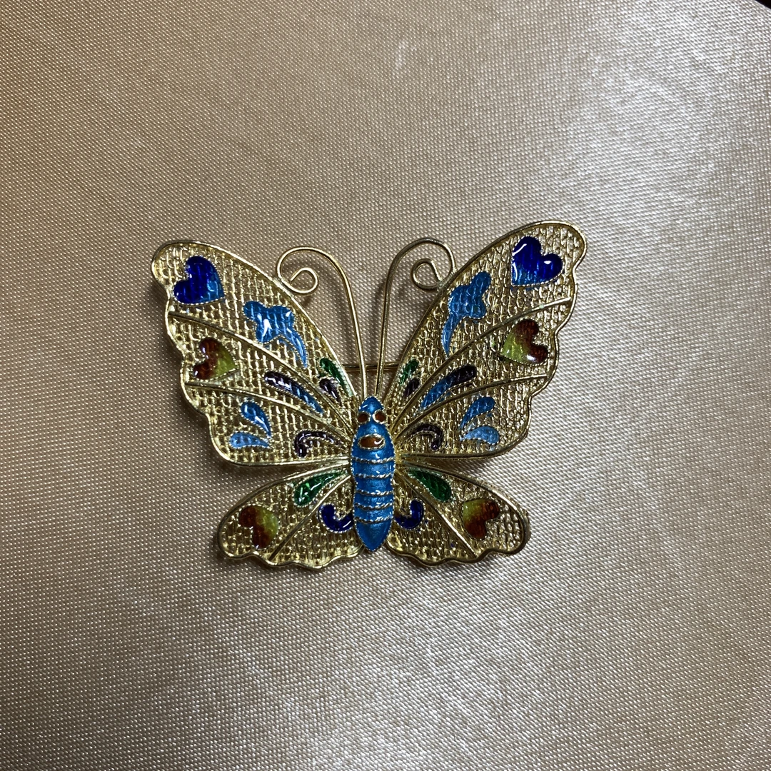 顺丰 马福良 花丝蝴蝶（心形）胸针