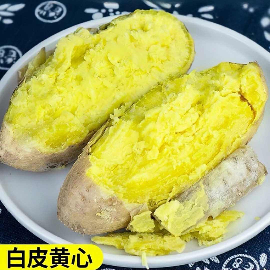 雪束潮汕正宗农家白皮黄心板栗红薯香甜甘甜美味鸡蛋黄地瓜