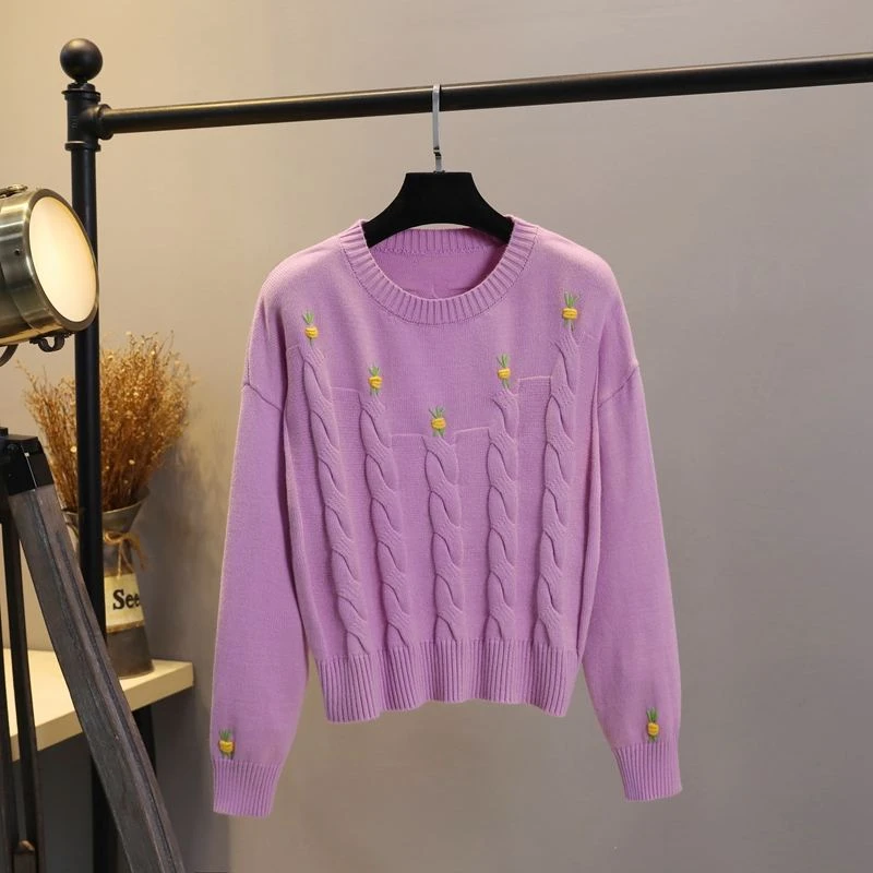 时尚洋气气质显瘦甜美打底毛衣