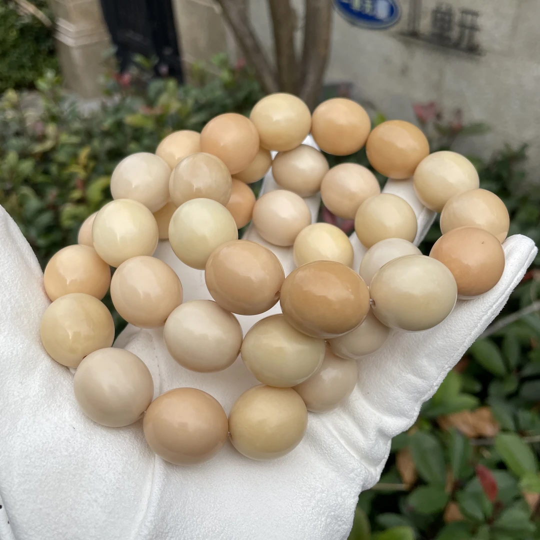 六六纯木象牙果干磨稀有色多宝鹅蛋单圈福利大尺寸男女可戴文玩