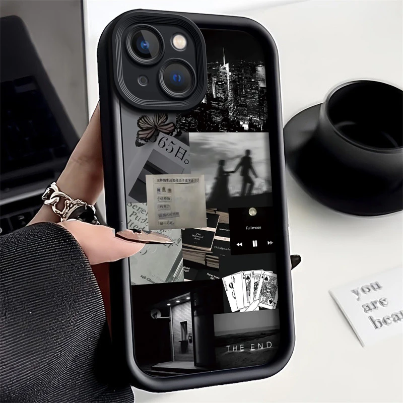 适用于生活碎片iPhone苹果14Plus手机壳新款全包硅胶ins风网红防