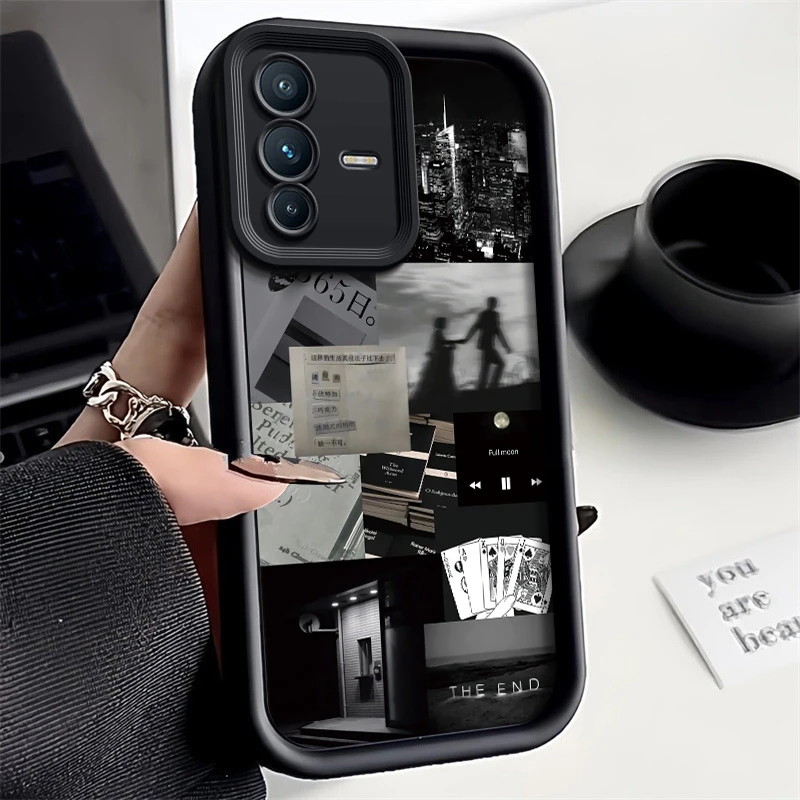 适用于生活碎片vivoS12手机壳新款全包硅胶ins风网红个性保护套防