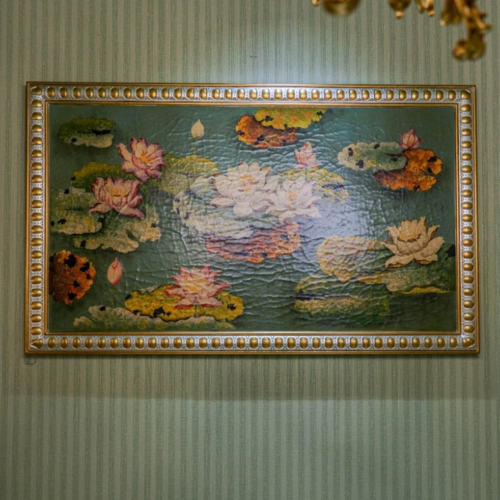 castilian/卡斯特兰莫奈睡莲系装饰画玄关客厅过道别墅背景墙画