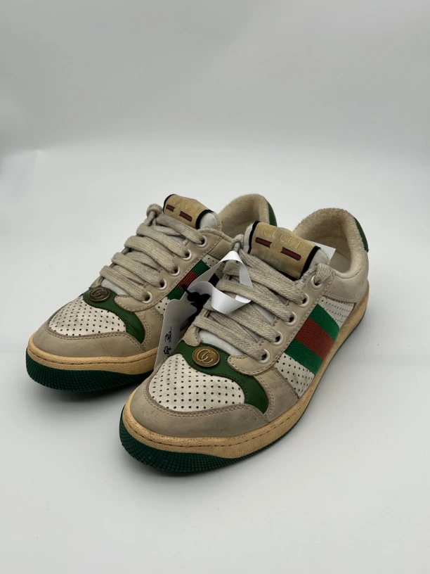 古驰/GUCCI/做旧拼色皮革脏脏鞋/35码/公价7.2k/95新/l015