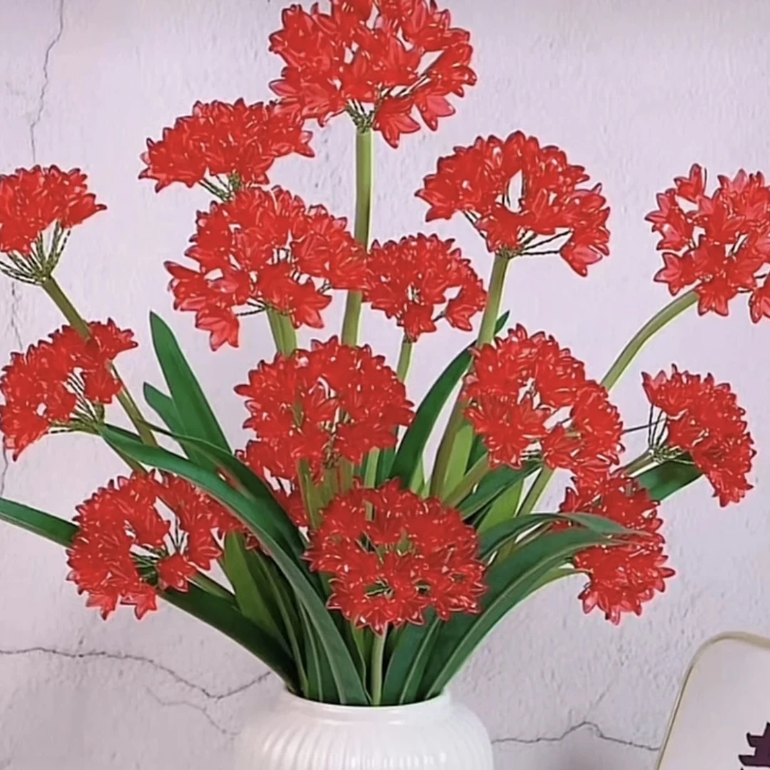 百子莲手工DIY百合花材料包家居摆件（自己做）