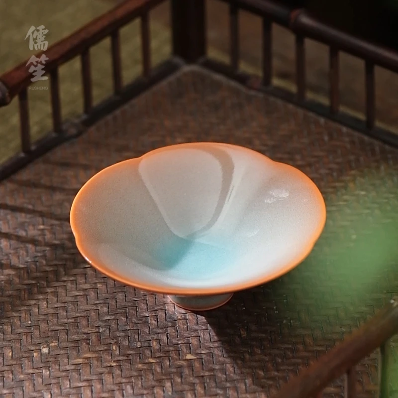 儒笙倾国倾城茶杯主人杯陶瓷品茗杯斗笠泡茶盏茶碗高端茶器郑旭东
