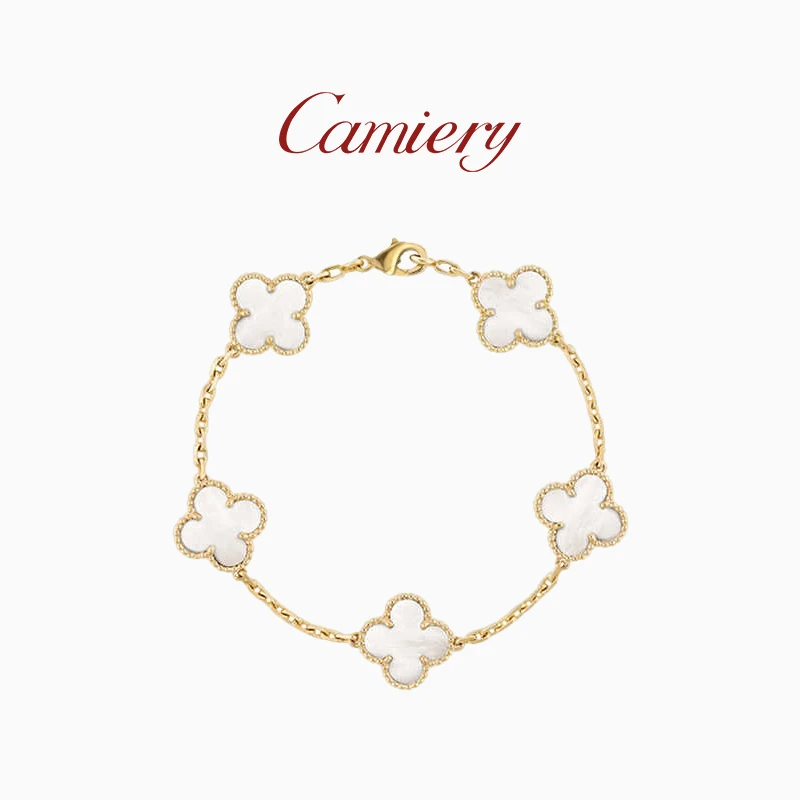 CAMIERY轻奢时尚五花手链经典白色款