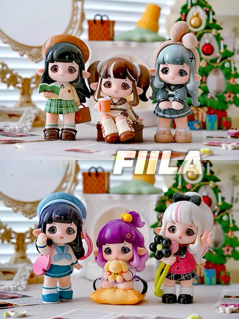 【拆盒】FIILA啡拉学园代系列盲盒手办可爱摆件送礼