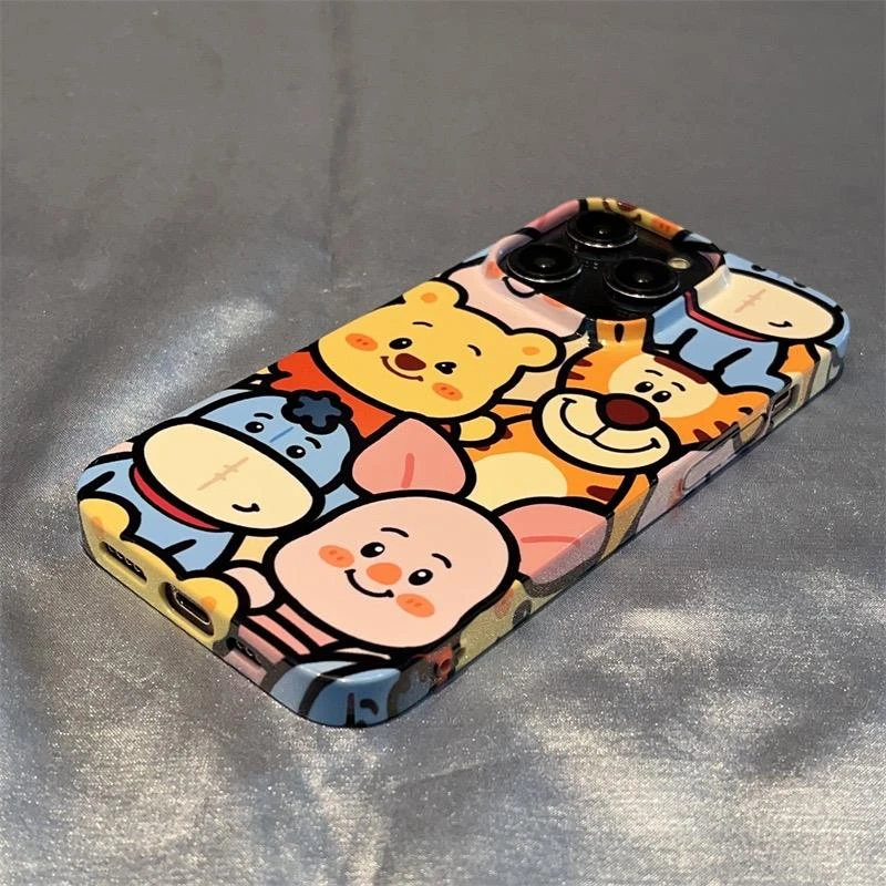 日韩维尼小熊合集iPhone14手机壳新款女iPhone14ProMax防摔13菲林