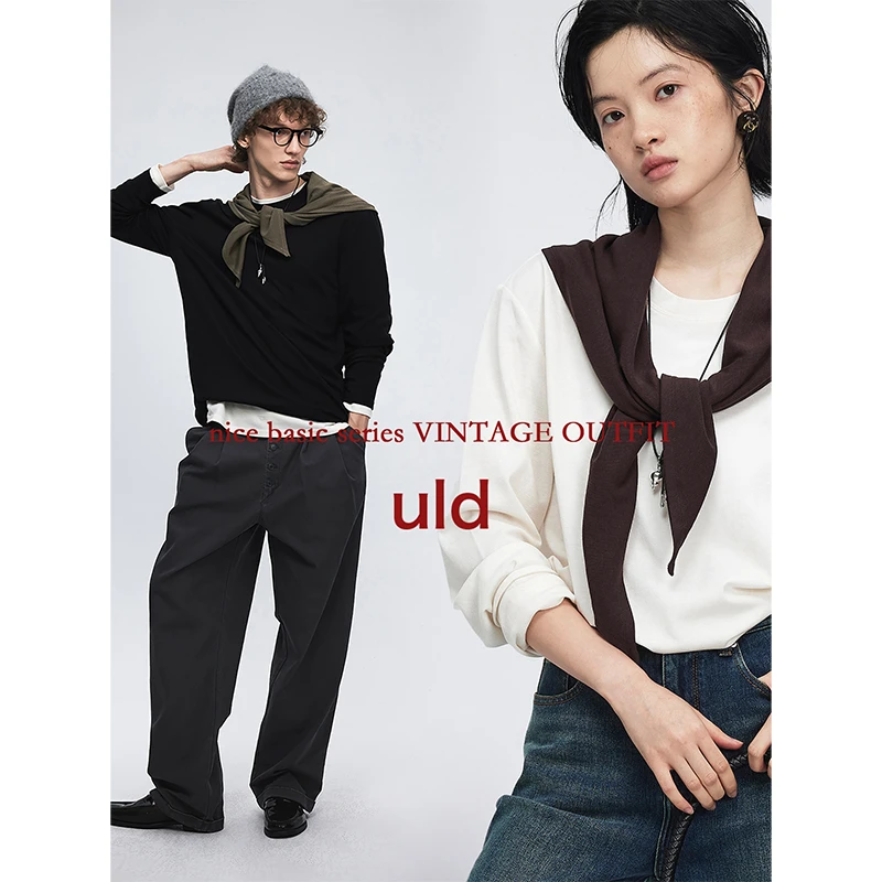 ULD/90s摩登复古搭配利器针织小披肩薄款搭配毛衣衬衫围巾