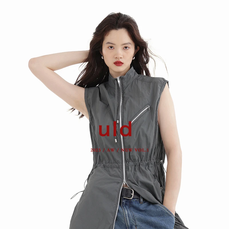 ULD/露营冲锋衣系列  户外科技面料叠搭无袖连衣裙 ofg QC