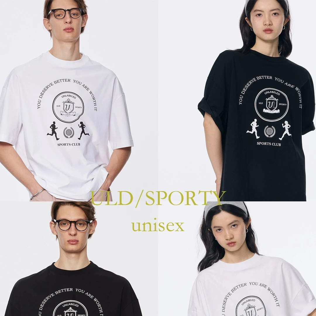 【Sporty系列】ULD/90s运动风夏季干爽短袖T恤半袖女tee QC