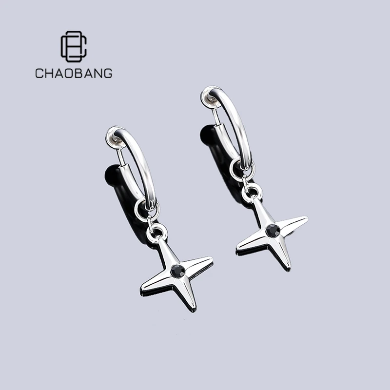 chaobang/潮邦 钛钢耳饰 小众暗星耳环个性冷淡风耳饰高级感饰品