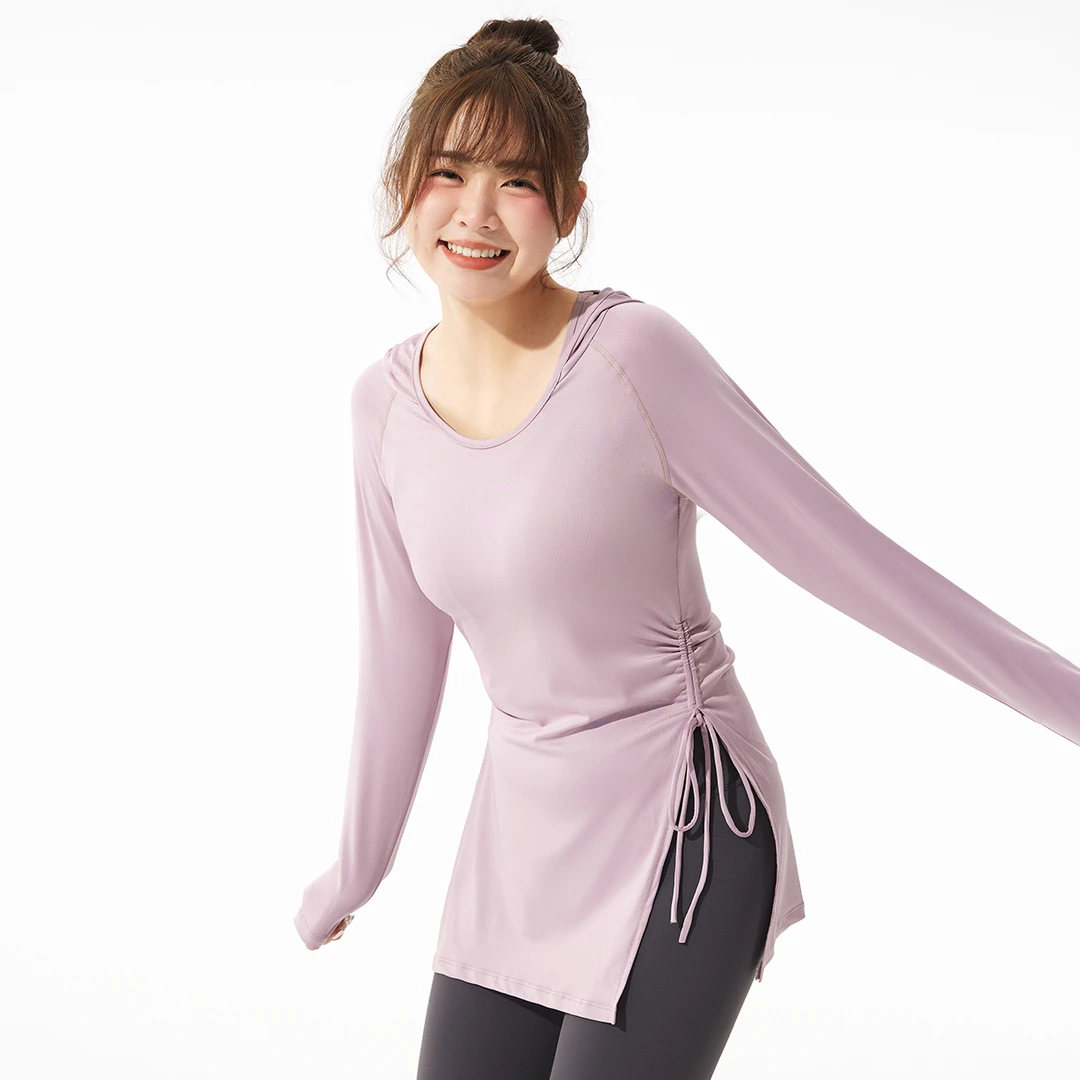 Dorou瑜伽服女透气t恤运动上衣速干修身跑步罩衫胖MM大码健身服