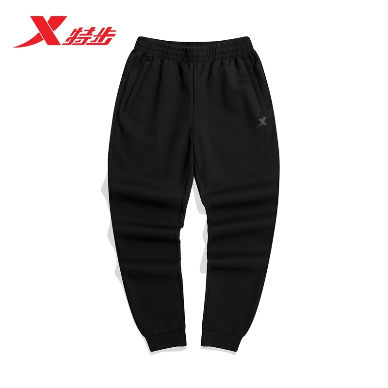 特步男运动长裤针织男士透气中腰收口小脚裤休闲卫裤978129630591