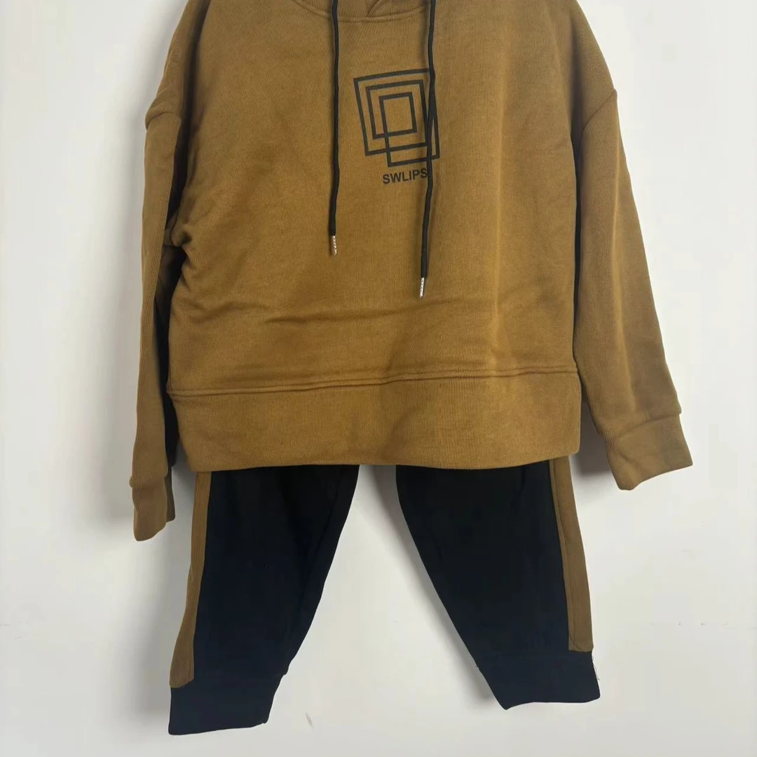 时尚休闲运动服卫衣套装女2024秋冬季新款洋气加绒加厚外套两件套