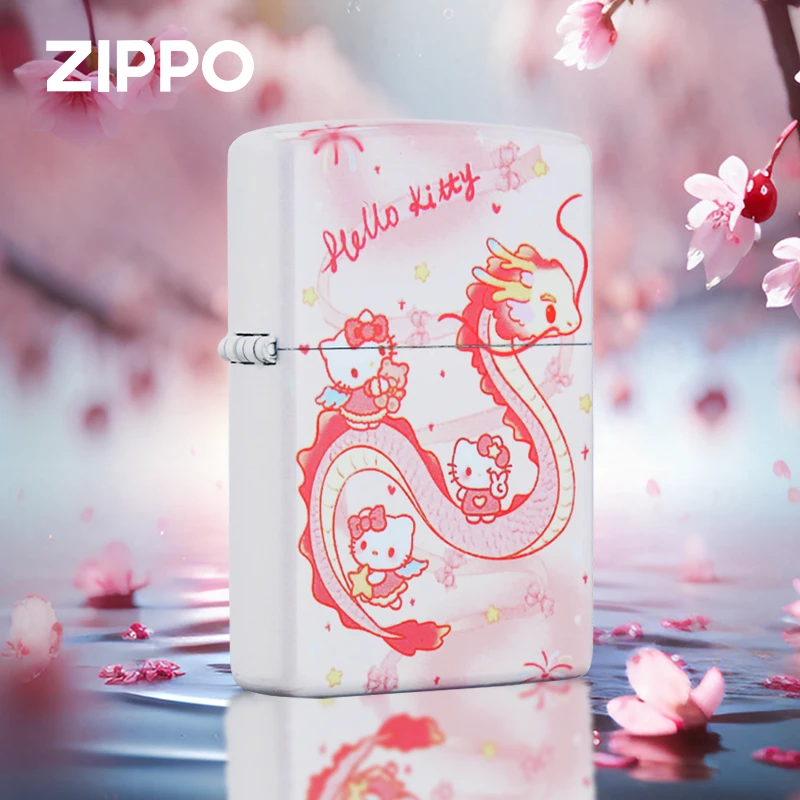 zippo打火机 凯蒂猫 防风煤油打火机送男友收藏送礼个性DYX1H1
