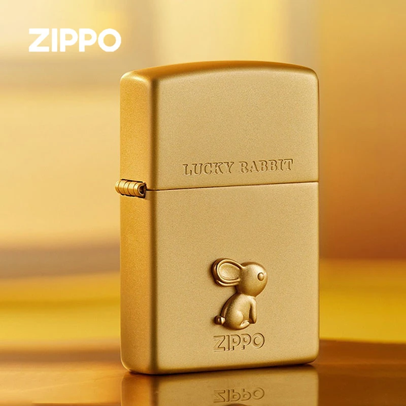 Zippo正品打火机福运金兔 芝宝新年限定正版防风送男朋友礼物