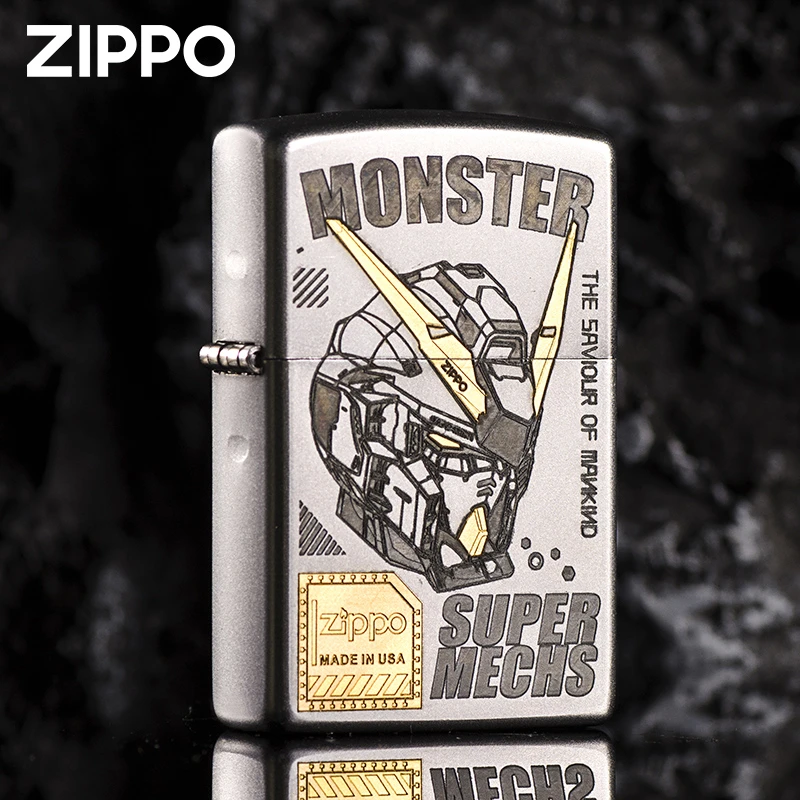 zippo打火机 超级机甲战士 官方深雕刻火机送男友礼物DYX1H1