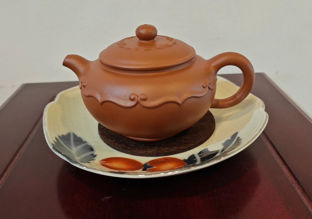 原矿小红泥  纯手工制作 运意壶  226毫升