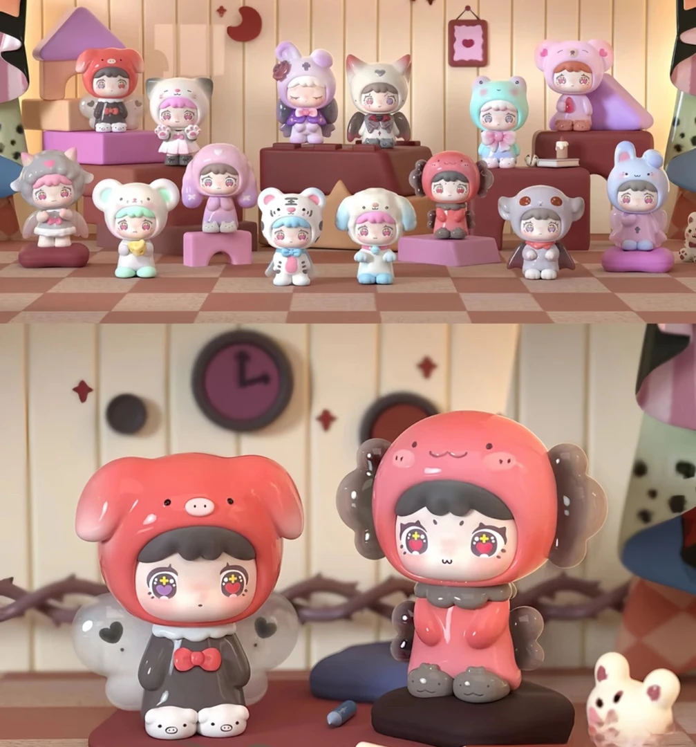 【拆盒】QUBII动物城堡白昼&暗夜系列萌粒盲盒潮玩手办【不支持退换】