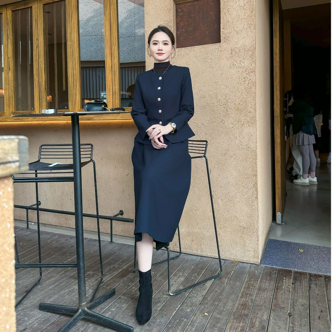 正式场合职业套装女2025新款春秋气质高端ol今年流行套装裙两件套