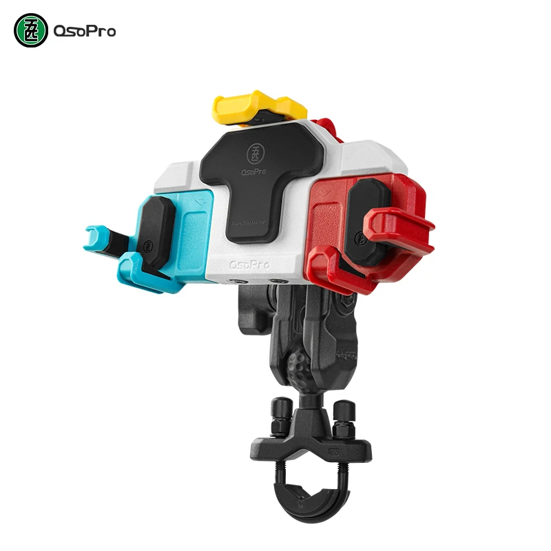 五匹osopro摩托车手机导航支架无线充电拓展功能多色crab支架