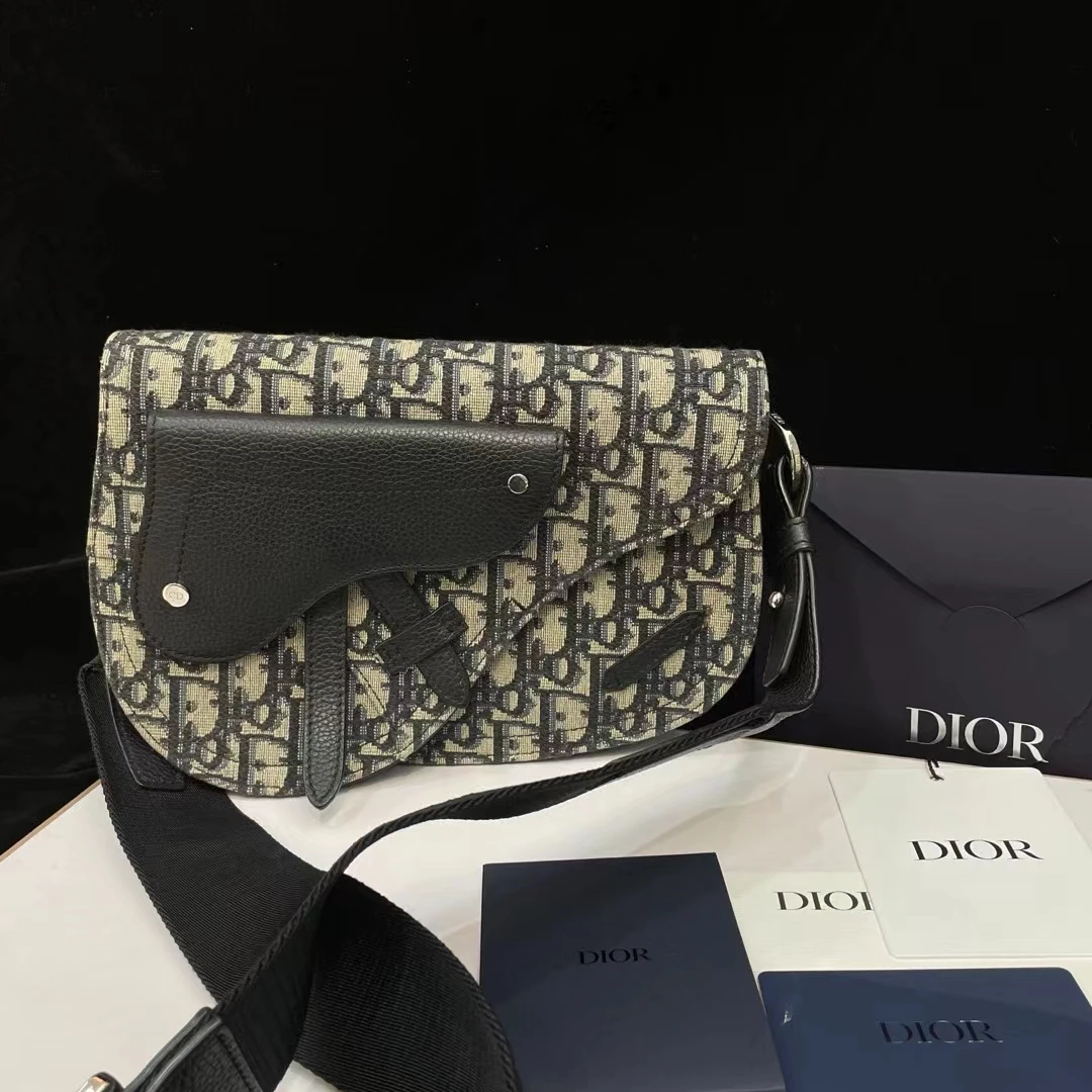 95新  Dior 新款Saddle老花马鞍包 斜挎包