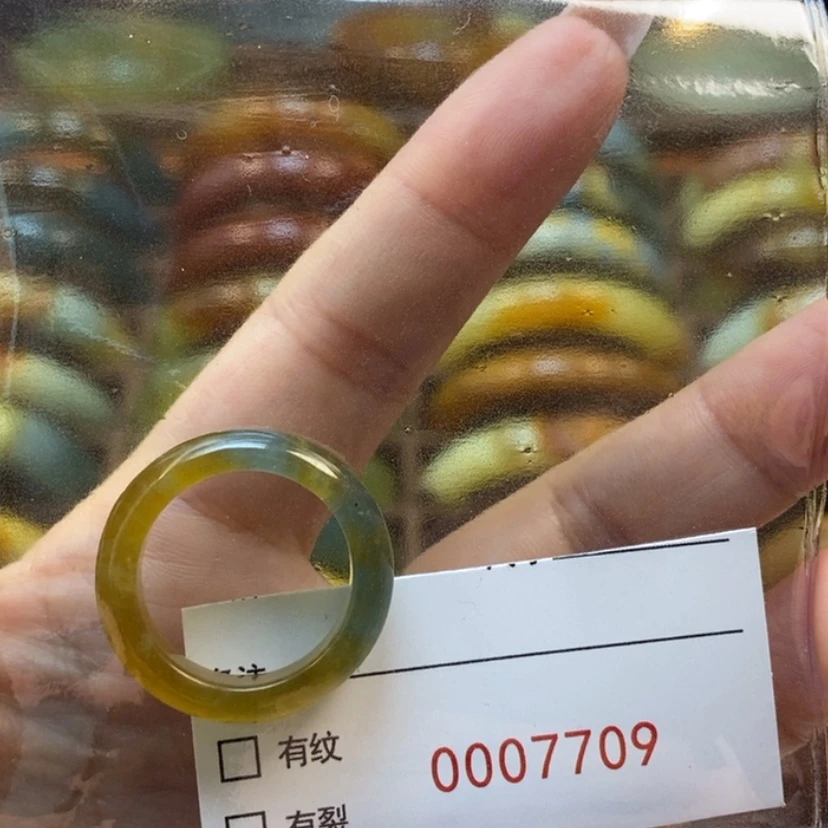 【闪购商品】岫玉戒圈未镶嵌万****g