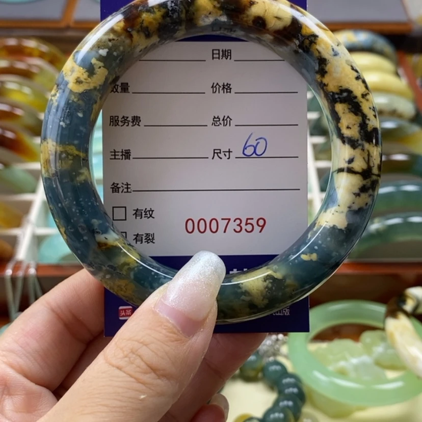 【闪购商品】岫玉手镯未镶嵌兰*手镯