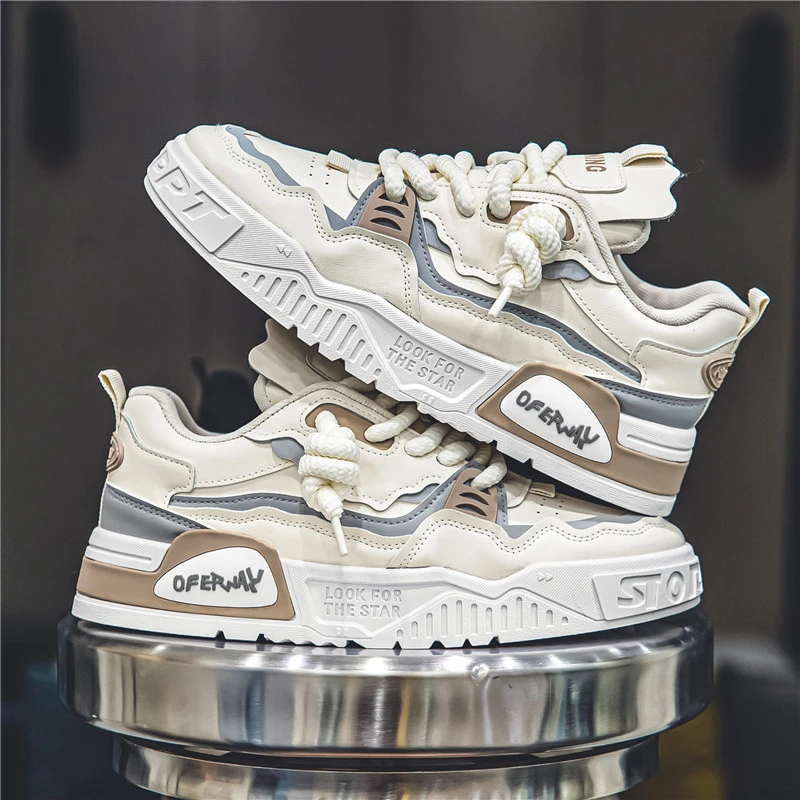 国潮板鞋2024秋季新款透气休闲低帮鞋青少年男鞋运动学生休闲潮鞋