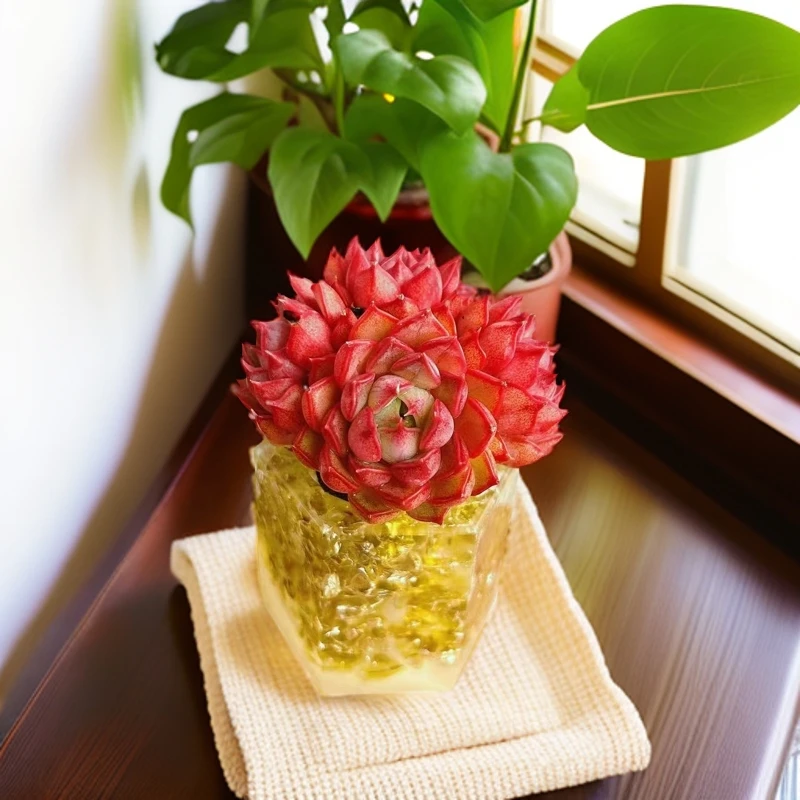 无土伊丽莎白1颗(含六角茶晶花器