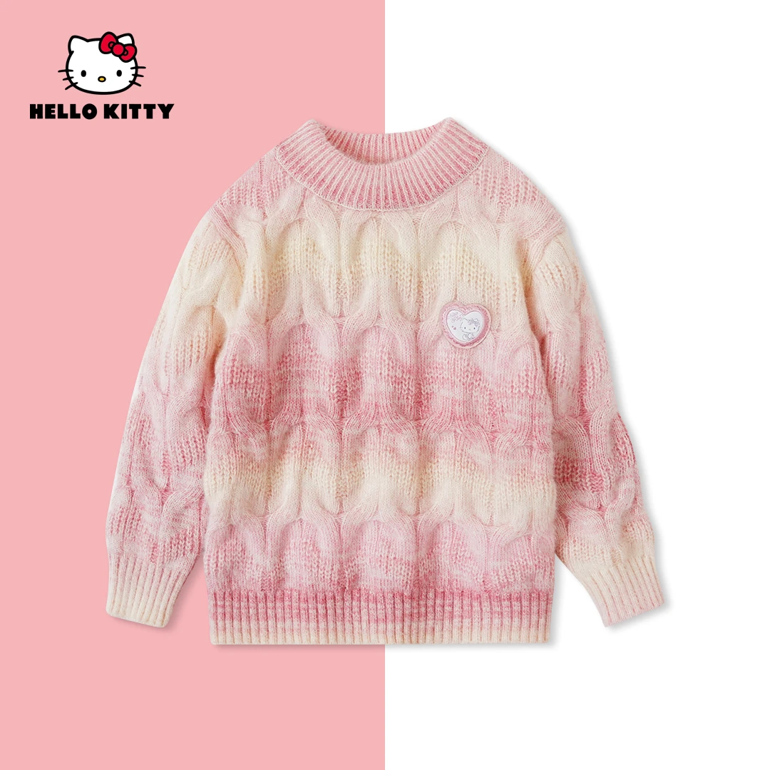 HelloKitty冬季女宝上衣女童装中大童儿童洋气毛衣ACXFYD10083 AD