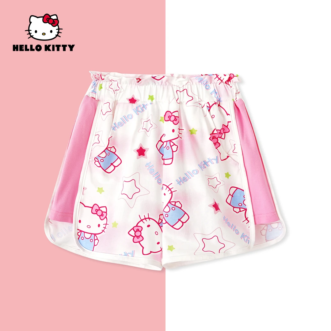 [XL]夏季女童装6-12岁女宝宝中大童卡通动漫休闲短裤MKKX10034