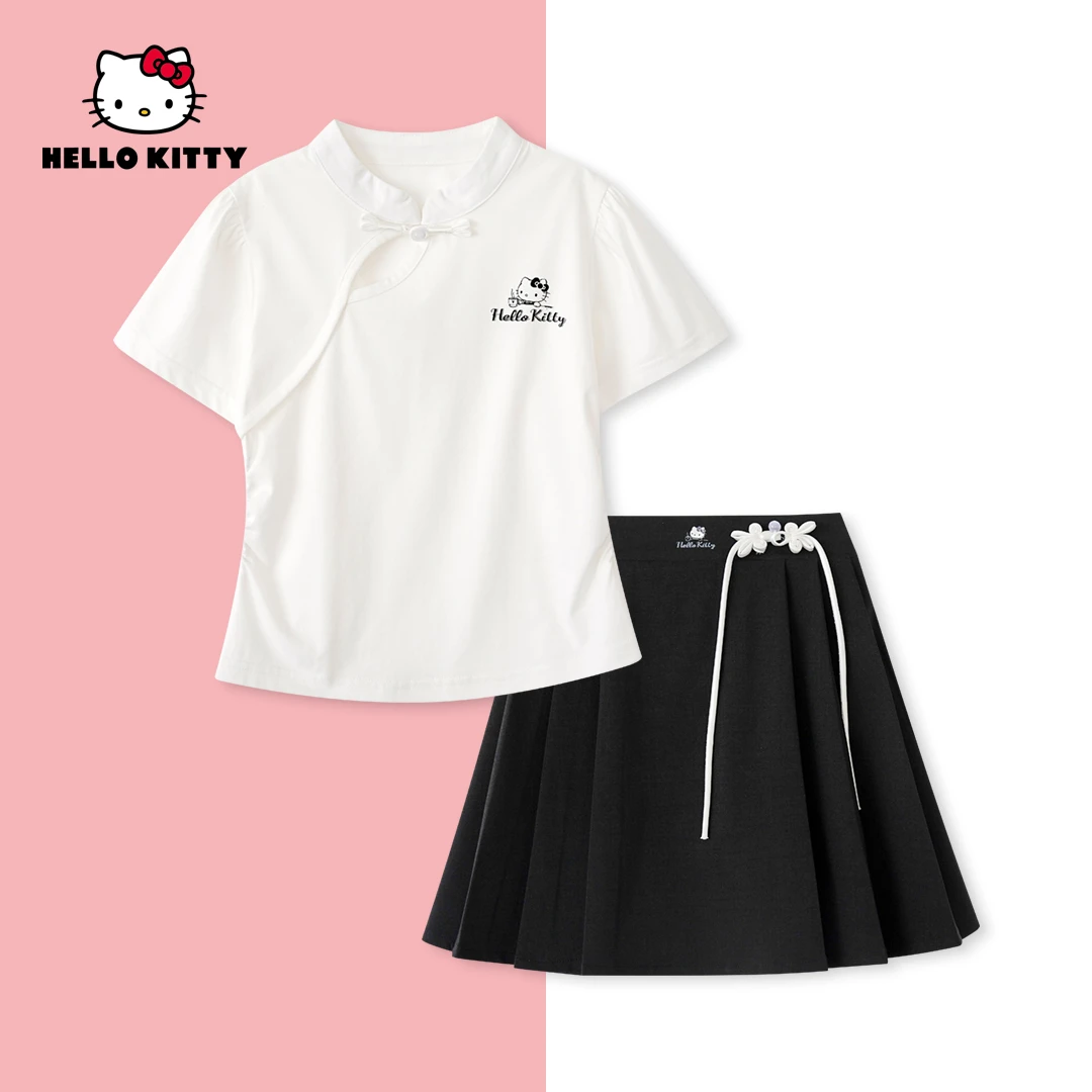 [XL]夏季新款女童装6-12岁女宝宝中大童时尚卡通套装YNTX10014