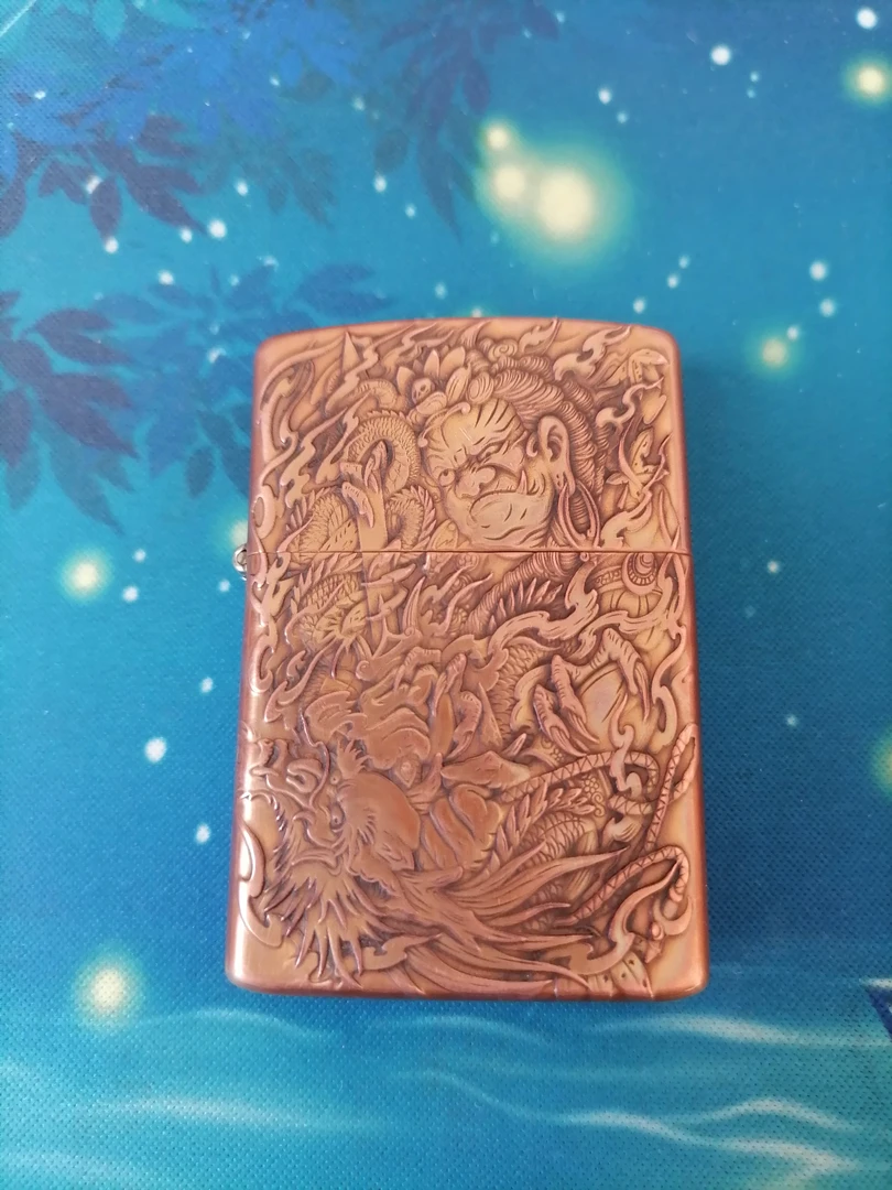 3d立体双面浮雕 防风煤油打火机 不动明王