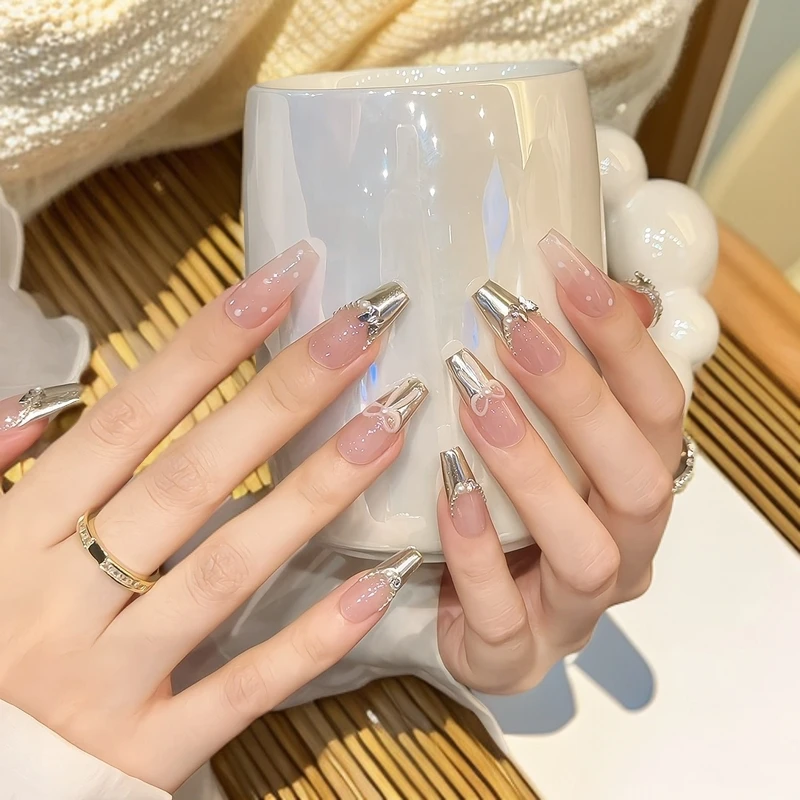 【原创】法式蝴蝶金属辣妹风纯手工穿戴甲