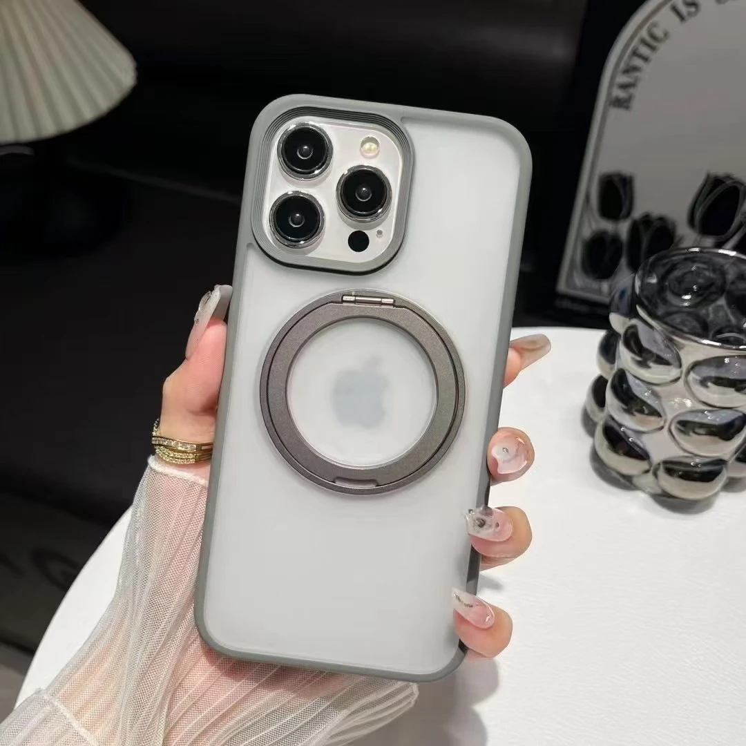 360旋转磁吸支架手机壳适用于苹果14-16系列